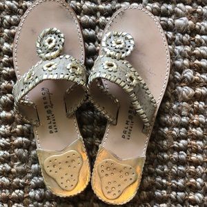 Palm Beach cork & gold sandals